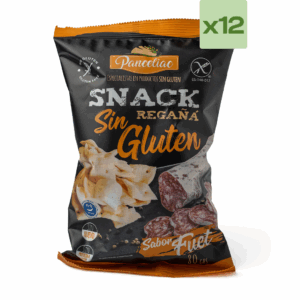 Regañá de fuet sin gluten.<br> Caja 12uds x 80gr